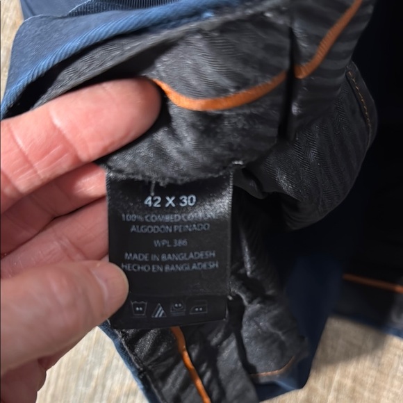 Haggar Men's Navy Dress Pants - Picture 2 of 4